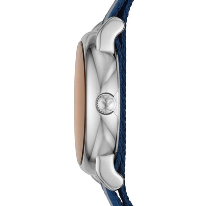 Emporio Armani Luigi AR11212 Blue Striped Fabric Watch