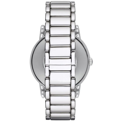 Emporio Armani Luigi AR1854 White Dial Silver Steel Watch