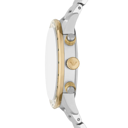 Emporio Armani Mario AR11454 Green Dial Gold Bezel Watch