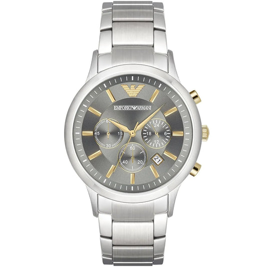Emporio Armani Renato AR11047 Grey Dial Gold Accents Watch