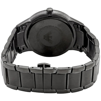 Emporio Armani Renato AR11183 Gunmetal Watch with Beige Geometric Dial