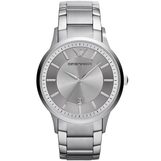 Emporio Armani Renato AR11189 Silver Textured Dial Watch