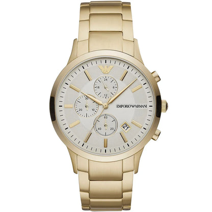 Emporio Armani Renato AR11332 Gold Chronograph Off-White Dial Watch