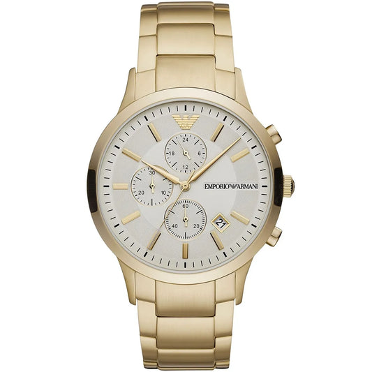 Emporio Armani Renato AR11332 Gold Chronograph Off-White Dial Watch