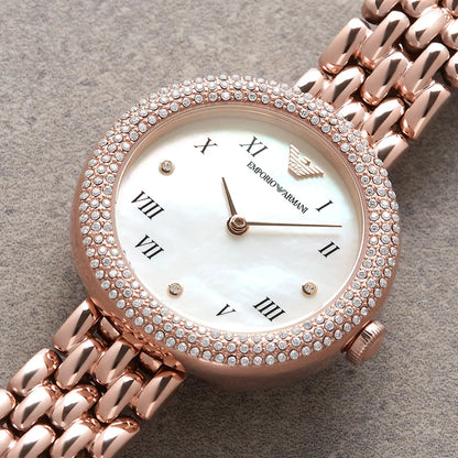 Emporio Armani Rosa AR11355 Rose Gold Pavé Crystal Watch