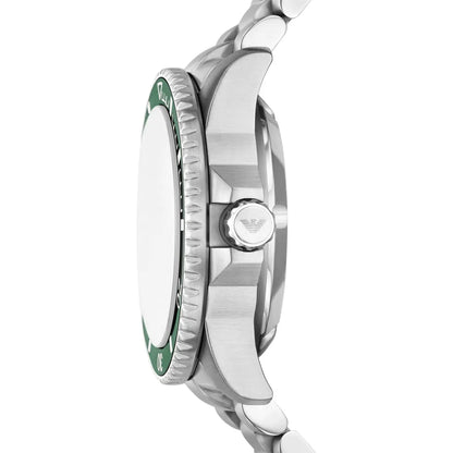 Emporio Armani Sea Explorer AR60088 Automatic Green Dial Diver's Watch