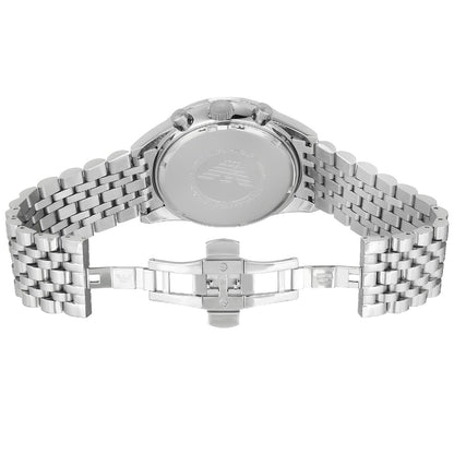 Emporio Armani Sportivo AR5988 Black Dial Silver Chronograph Watch