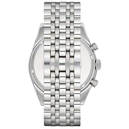 Emporio Armani Tazio AR6073 Silver Dial Black Bezel Watch