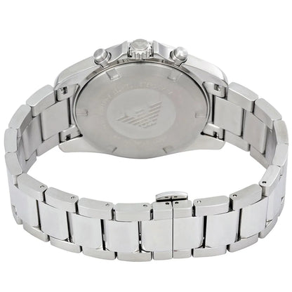 Emporio Armani Tazio Large AR6091 Silver Chronograph Watch