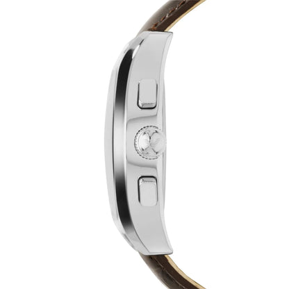 Emporio Armani Valente AR1634 Champagne Dial Brown Leather Watch