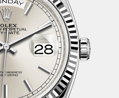 Rolex Day-Date Watch For Men - Off White Dial