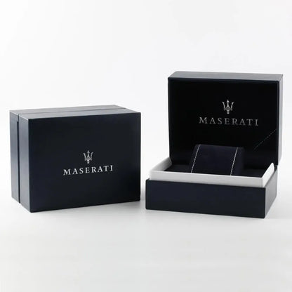 Maserati Traguardo R8871612025 Black Case & Leather Strap Chronograph Watch