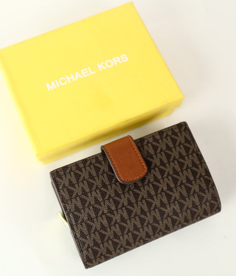 Mk Brown Wallet For Women 94#