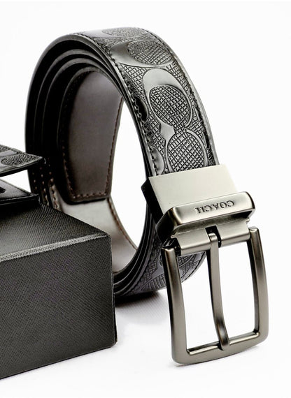 Coach Signature Wallet & Reversible Belt Set For Men 23