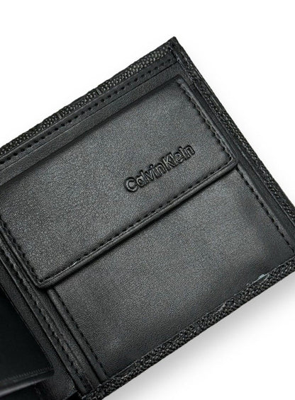 CK Black Leather Wallet For men 51#