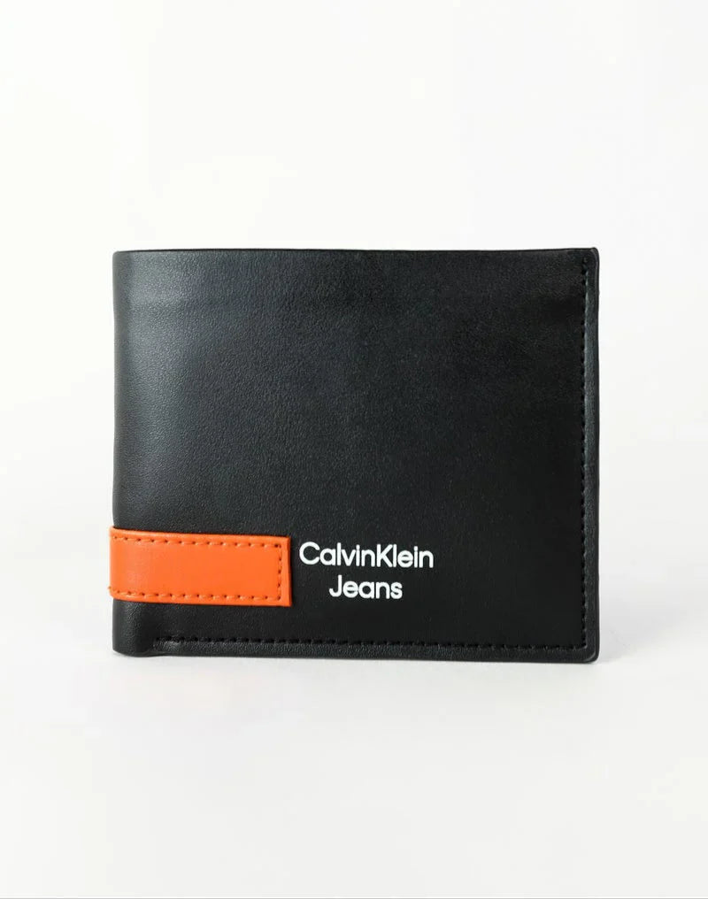 CK Black Leather Waller For Men 61#