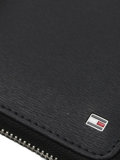 TH Long Black Leather Wallet For Men 50#