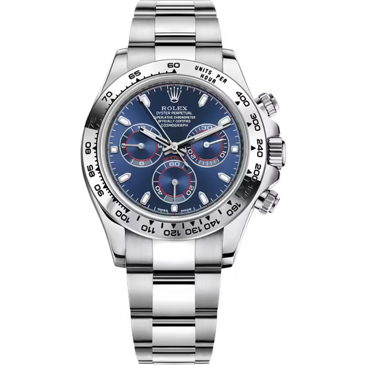 Rolex Daytona – Blue Dial with Stainless Steel Case & Oyster Bracelet