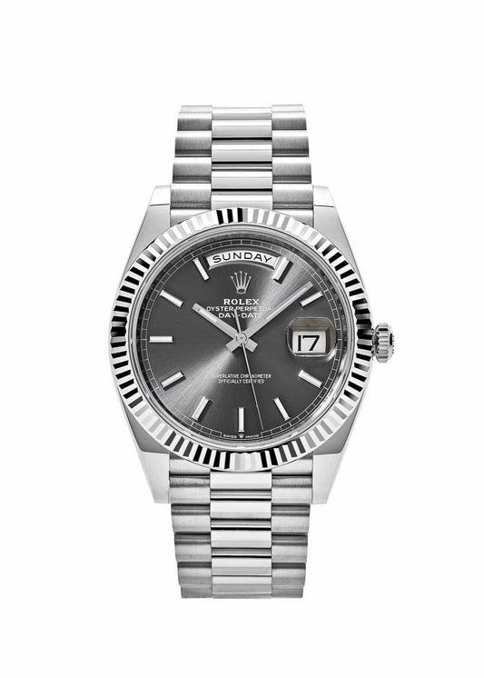 Rolex Day-Date Watch For Men - Grey Dial