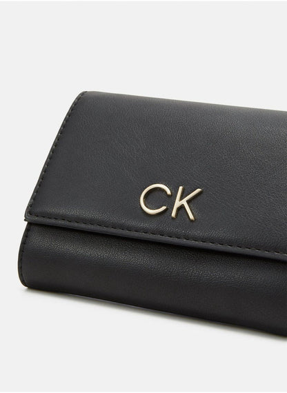 CK Black Leather Trifold Wallet For Women 79#