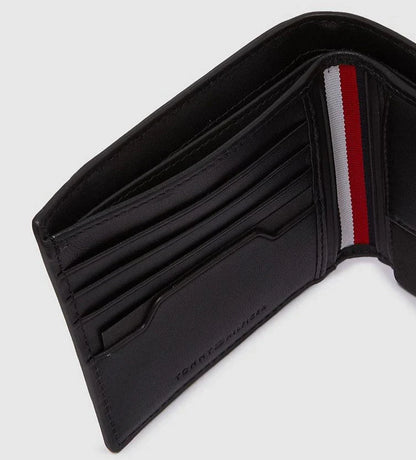 TH Black Leather Wallet With Card Holder For Men 34#