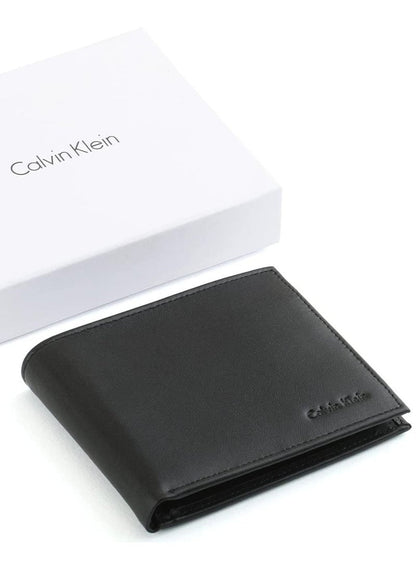 CK Black Leather Wallet For Men 64#