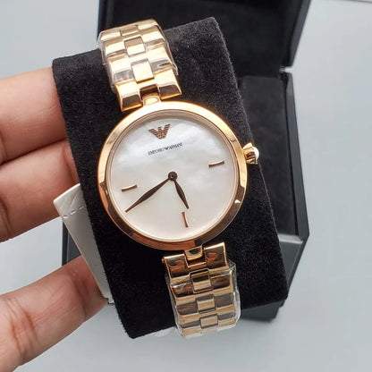 Emporio Armani Arianna AR11196 Rose Gold Mother of Pearl Dial Watch