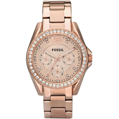 Fossil Riley ES2811 Multi-Function All Rose Gold-Tone Stainless Steel Women's Watch
