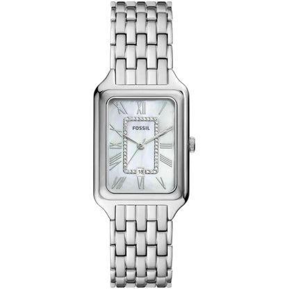 Fossil Raquel ES5306 Three-Hand Mother of Pearl Silver-Tone Stainless Steel Women's Watch