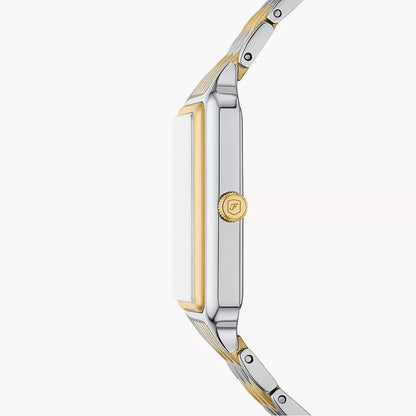 Fossil Raquel ES5399 Sun & Moon Mother of Pearl Two-Tone Stainless Steel Women's Watch