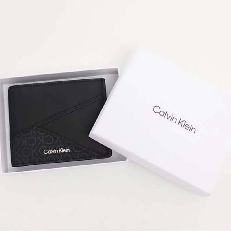 CK Black Leather Wallet For Men 73#