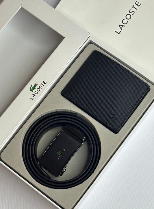 LC Leather Wallet-Belt Set For Men 20#