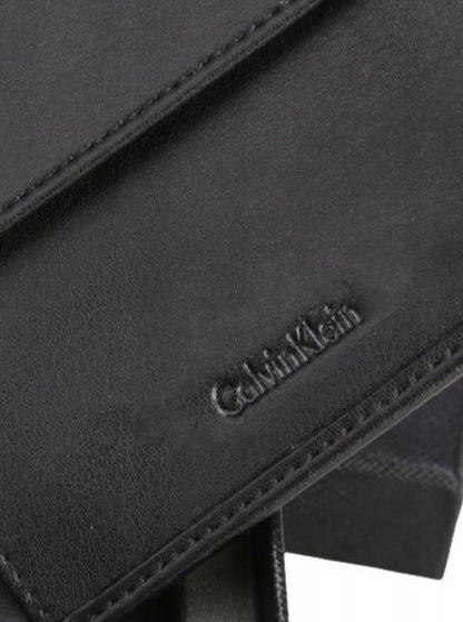 CK Black Leather Wallet & Keychain Set For Men 6#