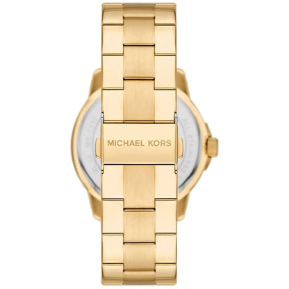 Michael Kors Brynn MK7317 Gold-Tone Watch with Oversized MK Logo Dial