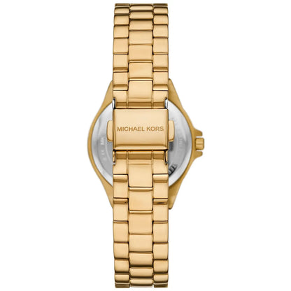 Michael Kors Lennox MK7394 Gold-Tone Watch with Pavé Leopard Print Dial