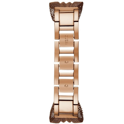 Guess Chiffon W1083L3 Rose Gold Mesh Bracelet Crystal Watch