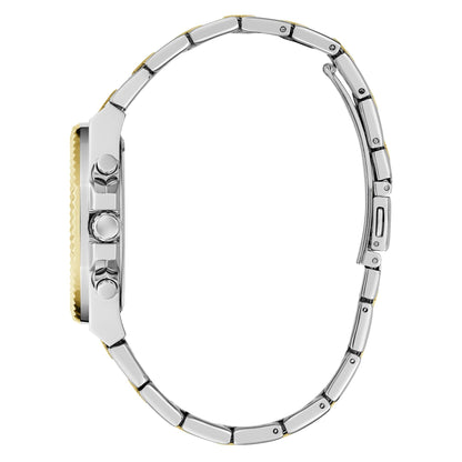 Guess Equality GW0769L3 Two-Tone Silver Gold Coin-Edge Ladies Watch