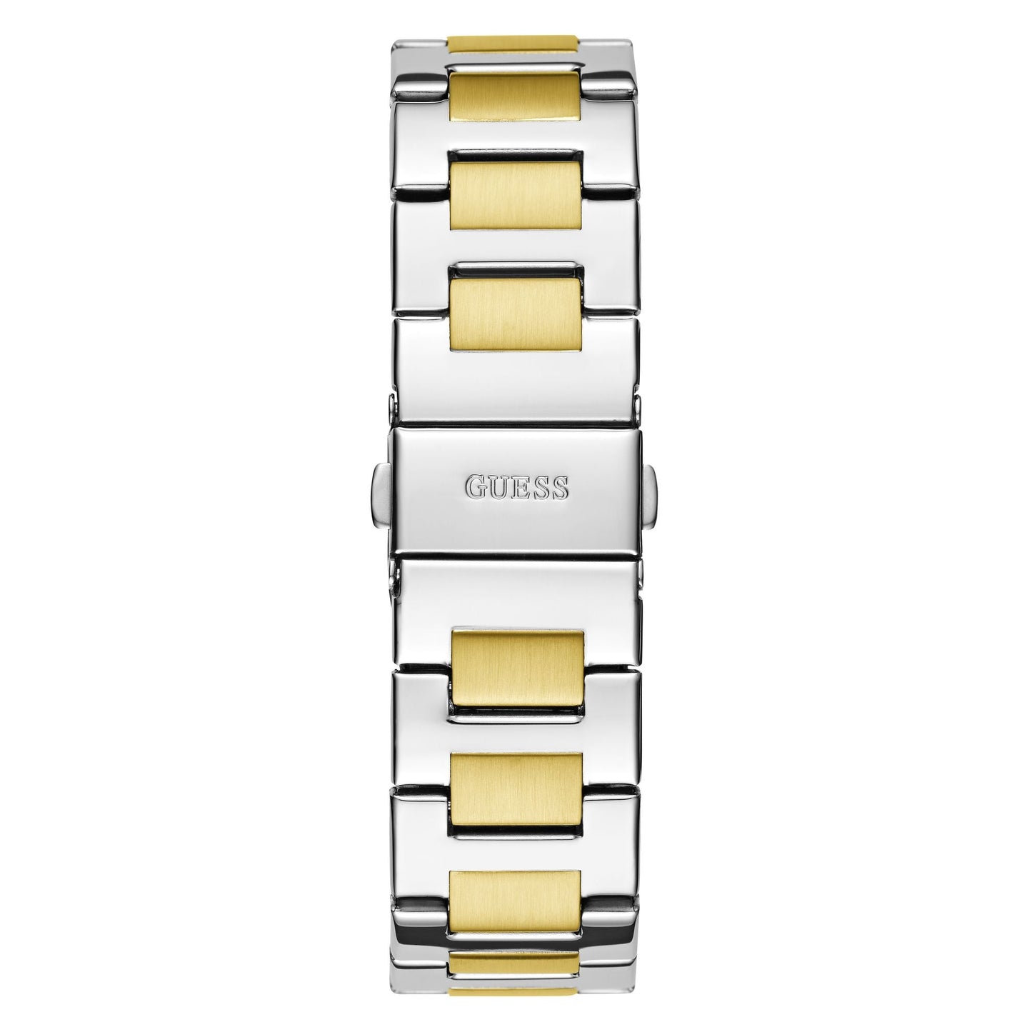 Guess Equality GW0769L3 Two-Tone Silver Gold Coin-Edge Ladies Watch