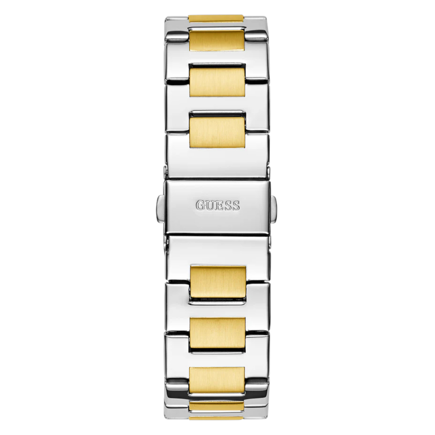 Guess Equality GW0769L4 2-Tone Silver Gold Green Dial Multi-function Watch
