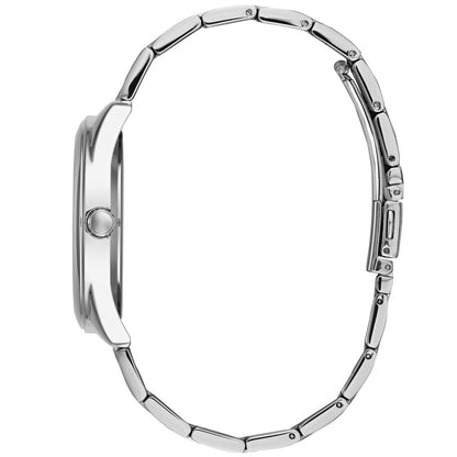 Guess G-Twist W1082L1 Silver Tone Interlocking Logo Dial Watch