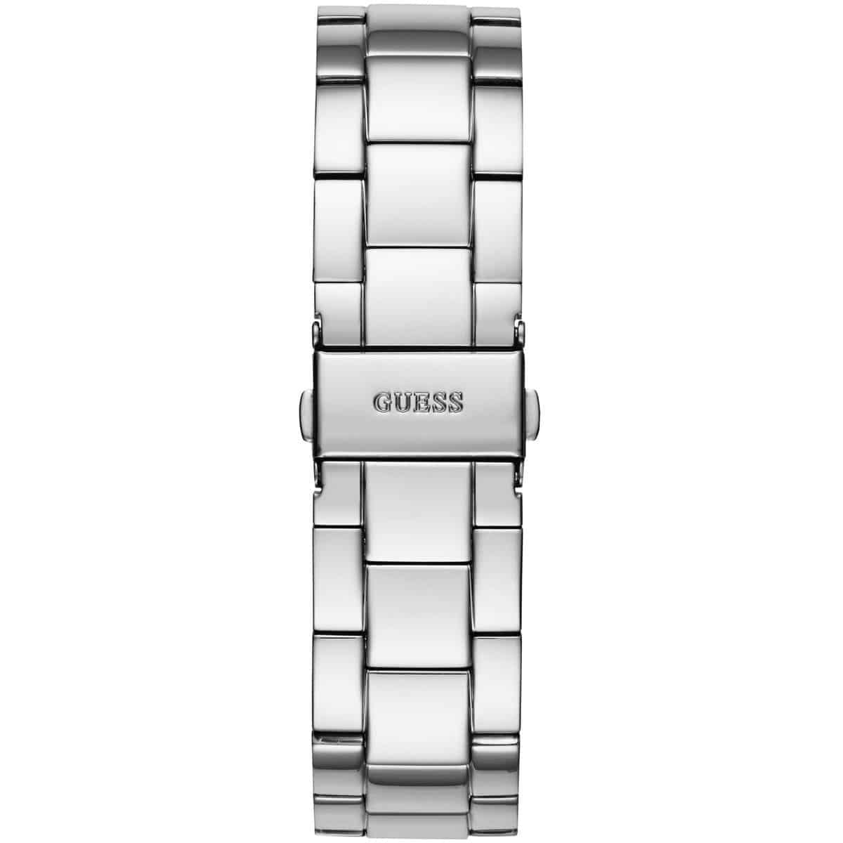 Guess G-Twist W1082L1 Silver Tone Interlocking Logo Dial Watch