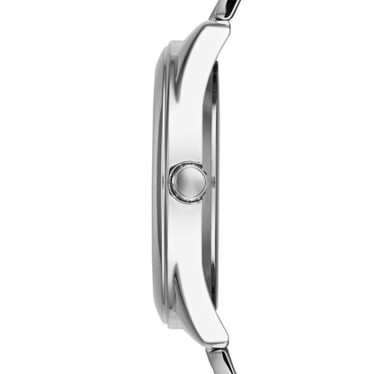 Guess G-Twist W1082L1 Silver Tone Interlocking Logo Dial Watch