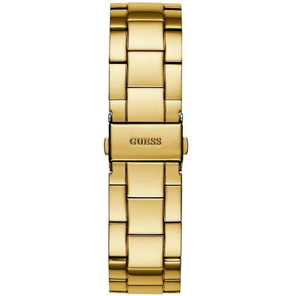 Guess G-Twist W1082L2 Gold Tone Interlocking Logo Dial Watch