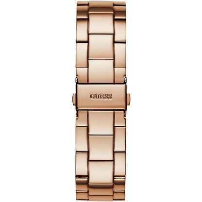Guess G-Twist W1082L3 Rose Gold Interlocking Logo Dial Watch