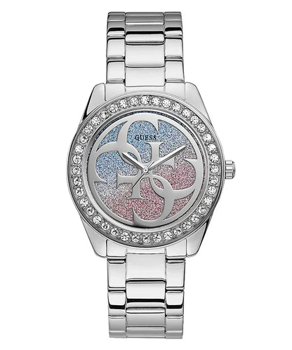Guess G Twist W1201L1 Silver Stainless Steel Multicolor Glitter Dial Watch