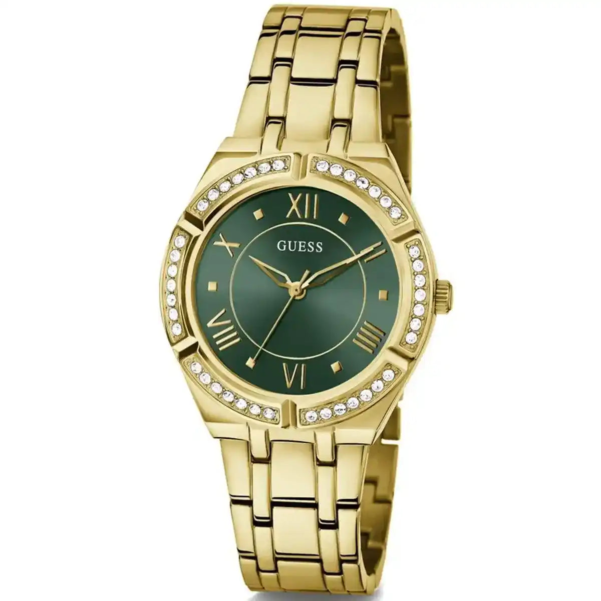 Guess Cosmo GW0033L8 Gold & Green Ladies Watch