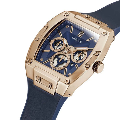 Guess Phoenix GW0202G4 Rose Gold & Blue Men's Watch