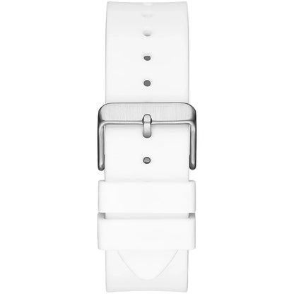 Guess Phoenix GW0203G2 White Rubber Case Skeleton Dial Rubber Strap Men's Watch