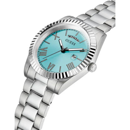 Guess Connoisseur GW0265G11 Silver Case Tiffany Blue Dial Men's Watch