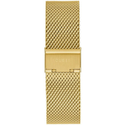 Guess Tailor GW0368G2 Gold Mesh Skeleton Dial Men's Watch